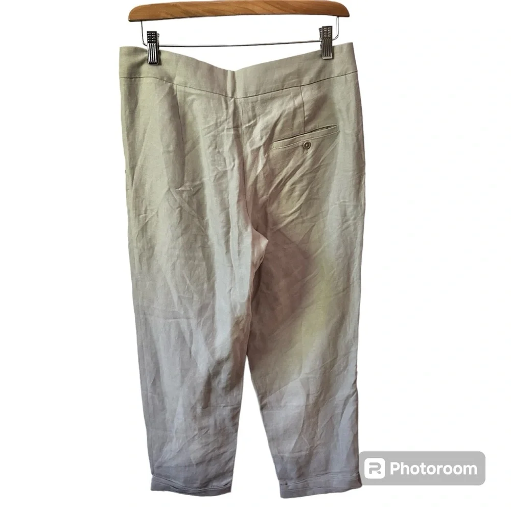 Aritzia Wilfred Allant Pant Gray Cropped Lyocell Linen Trouser Pant Size 2 (4-6)